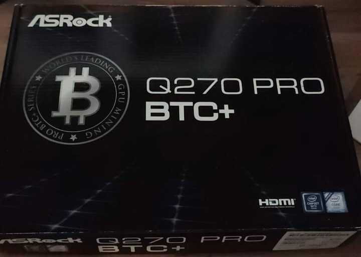 Материнская плата ASRock Q270 PRO BTC+