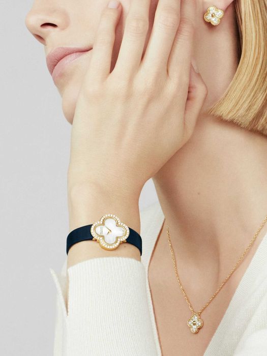 Van Cleef & Arpels VCA Gold Diamond Vintage Alhambra Дамски Обеци