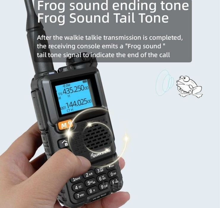 Радиостанция QUANSFENG UV-5R PLUS 2200MAH 15КМ+++