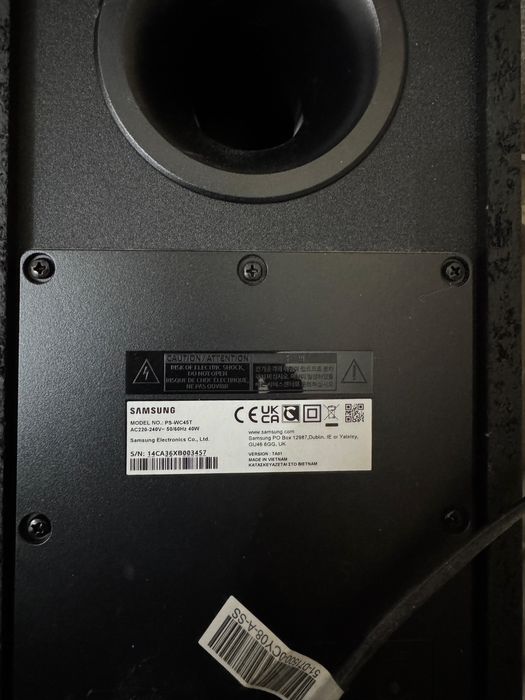 Soundbar Samsung 2.1 cu subwoofer