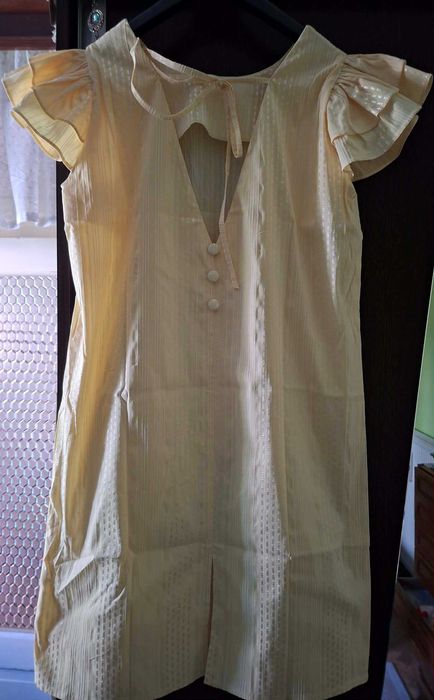 Rochie midi galbena