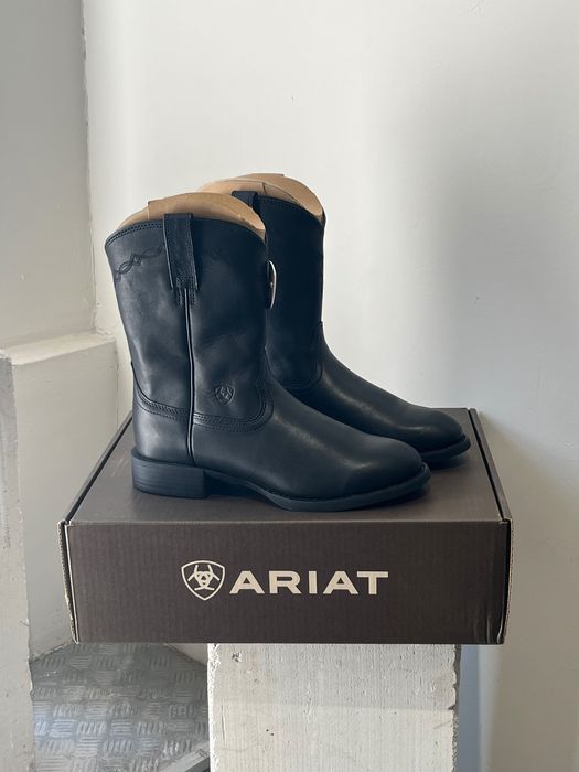 Кожаные ковбойские ботинки/казаки/вестерн сапоги Ariat