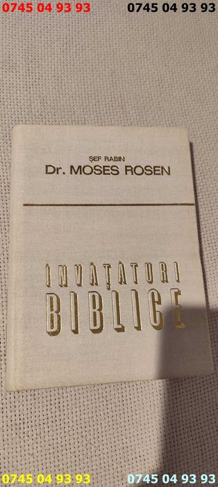 carte carti invataturi biblice moses rosen cartonata