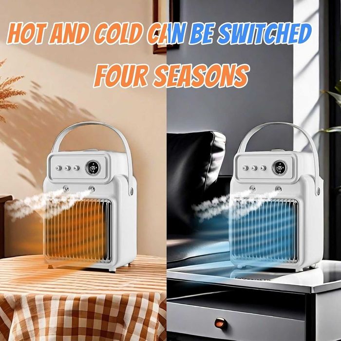 Компактен електрически отоплител с овлажняване и дисплей – 2000W