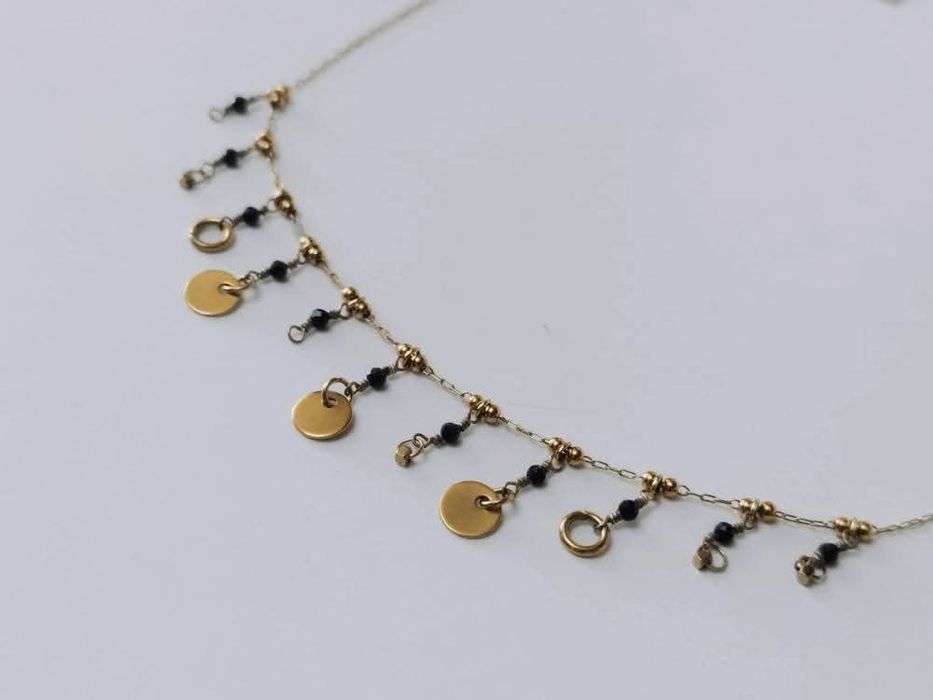 Colier din otel inoxidabil, placat cu aur,  Zag Bijoux