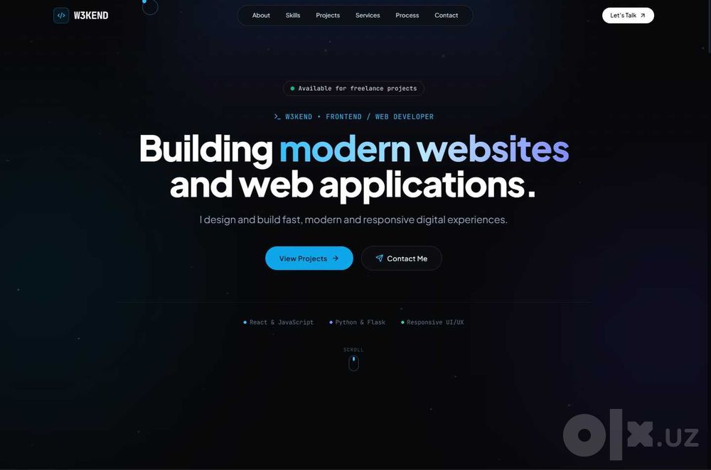 Разработка современных сайтов для бизнеса.