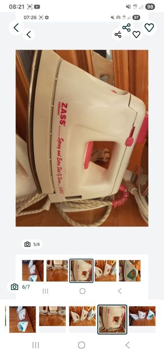 Fere de calcat cu aburi.