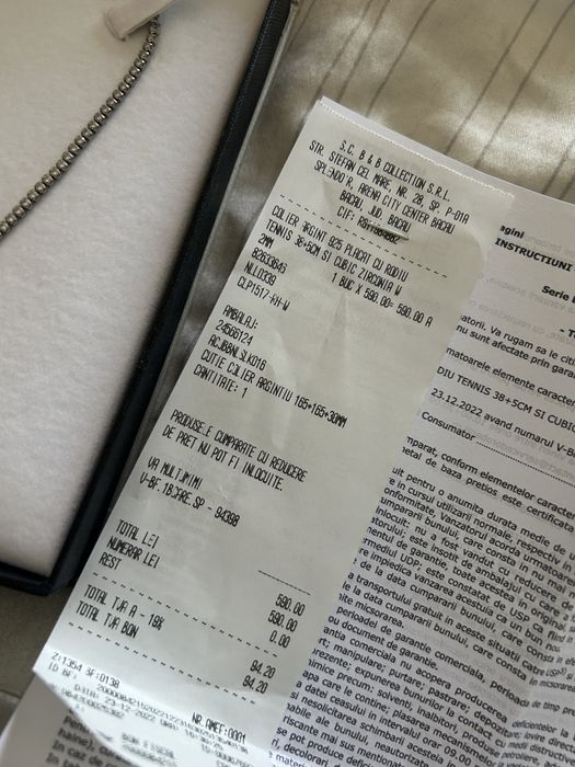 Colier Swarovski argint