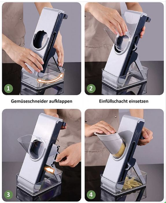 Feliator EasySlicer pentru legume și fructe Spring Slicer