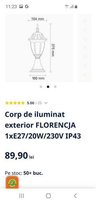 Vand 3 felinare de grădină !