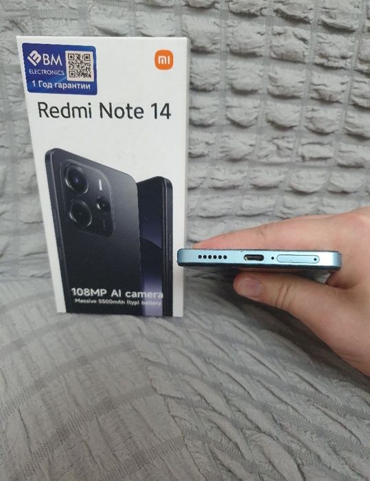Xiaomi Redmi Note 14 8+8/128Gb Blue 2025 Igravoy Karobka Holati Yaxshi