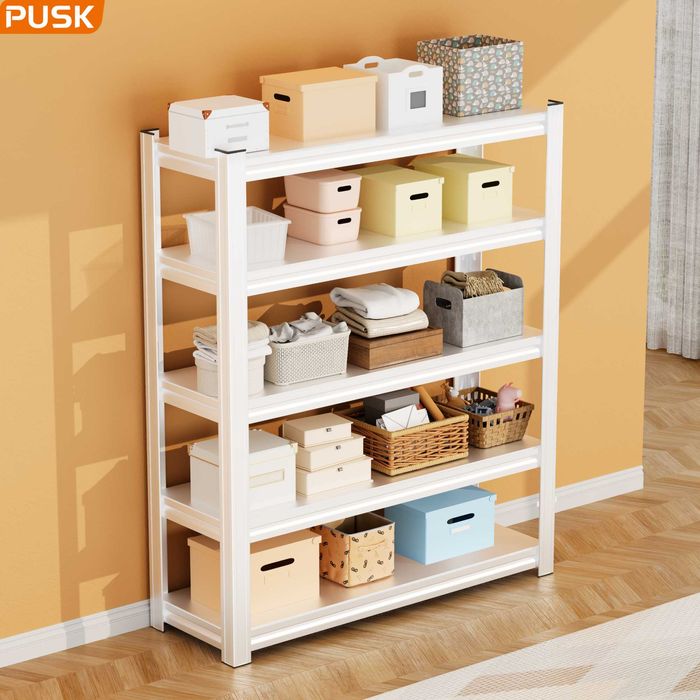 Стеллаж с прочными полками для банок и бытовых вещей