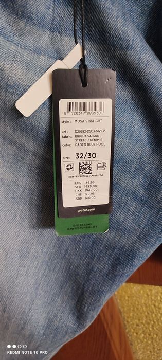 Vând 2 perechi noi de  blugi G-Star raw mărime 33