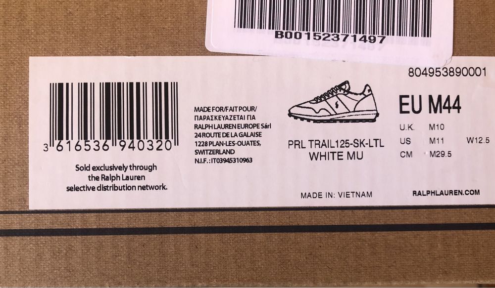 Polo Ralph Lauren PRL Trail125 ОРИГИНАЛНИ мъжки сникърси 45/29,5см