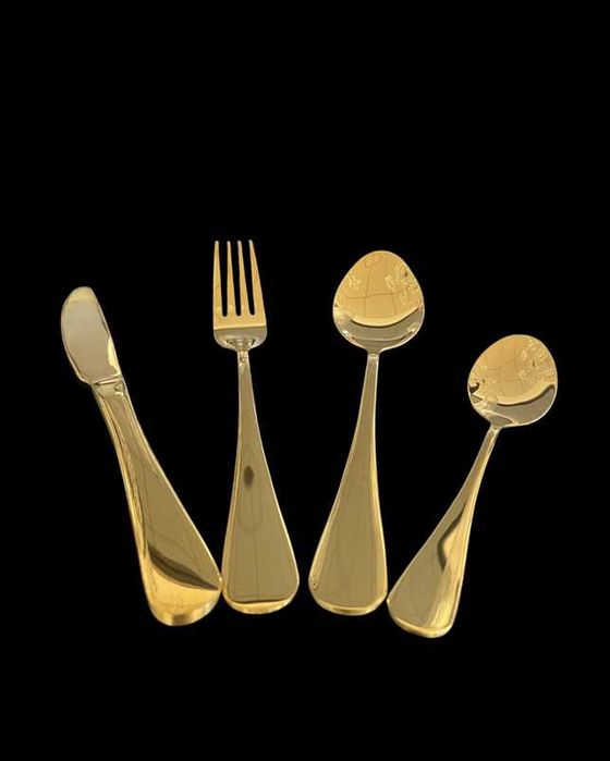 Tacâmuri aurii evenimente  Economy Gold, 4 piese restaurant HoReCa