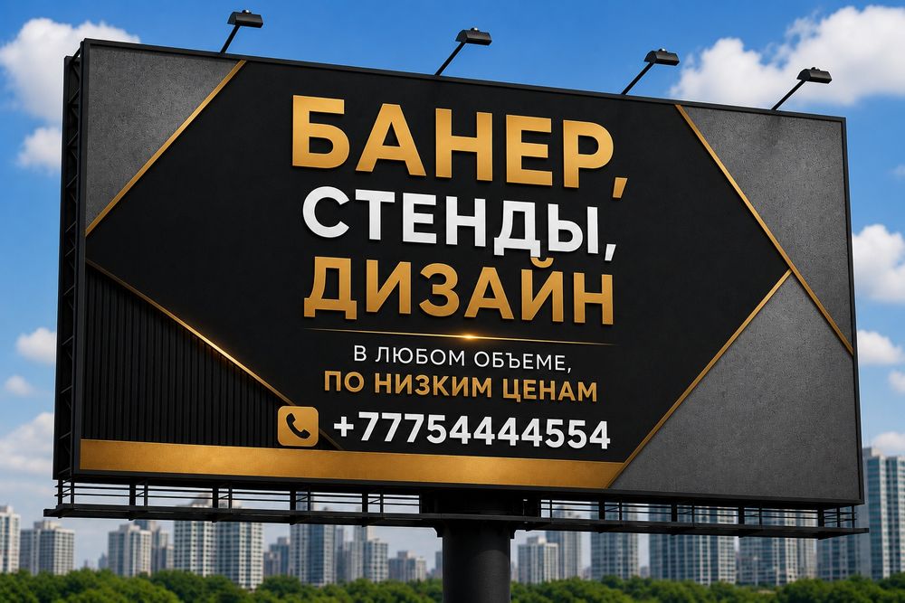 Банер в любом объеме, стенд, дизайн, в хорошем качестве