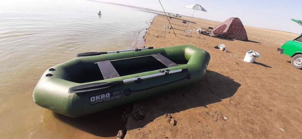 Надувная лодка аква мастер 280 нд зеленый