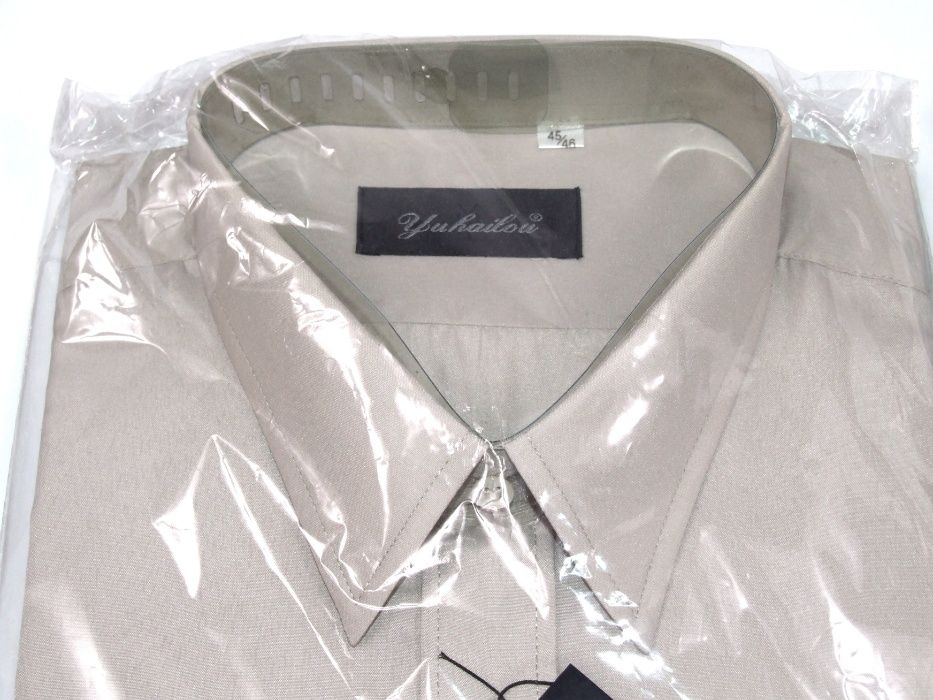 2 CAMASI barbatesti DE LUX, mâneca lunga, mas. 45-46, NOI (sigilate)