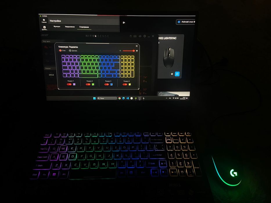 Ноутбук aser nitro 5 rtx 3060 ryzen 7 1TB