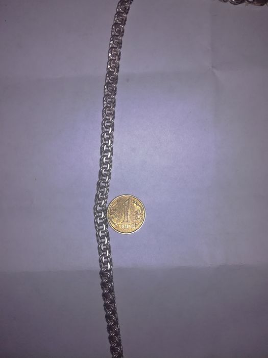 Цепь серебро 55см