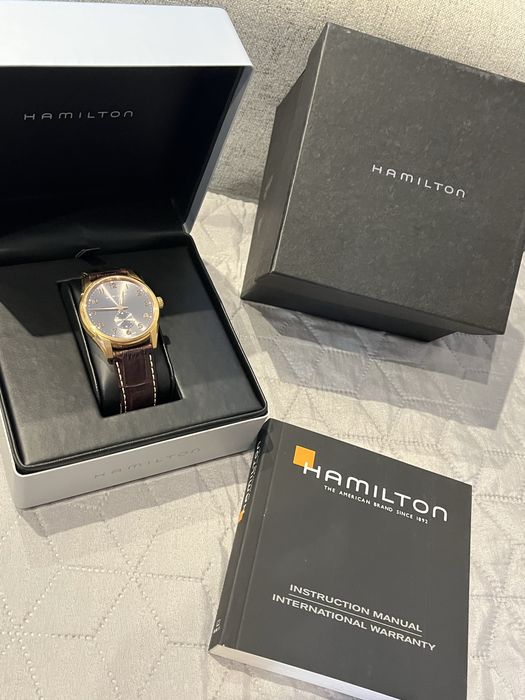 Ceas Hamilton Jazzmaster thinline roz gold