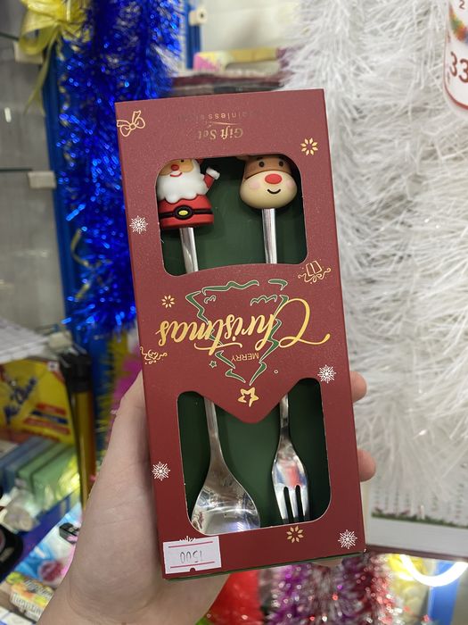 Новогодний набор ложки и вилки