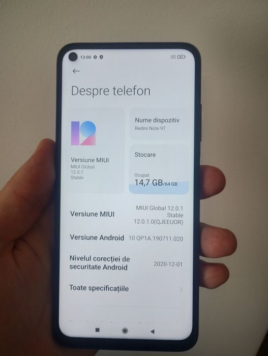 Vand Schimb Xiaomi Redmi Note 9T 5G NOU Impecabil ca NOU