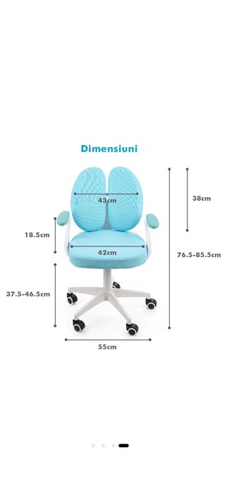Scaun birou ONUVIO ca nou utilizat doar de cateva ori