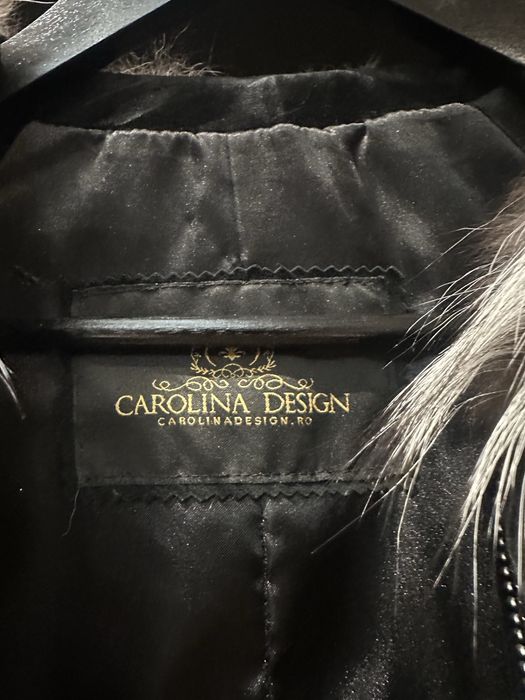 Haina blana vulpe argintie Carolina Design