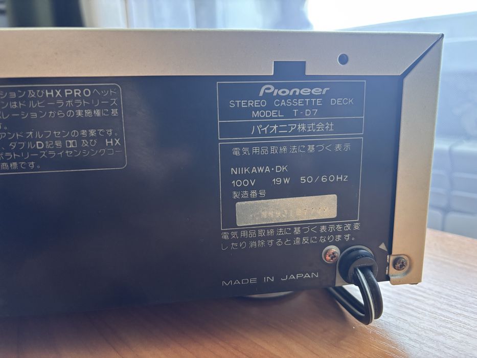 Кассетная дека Pioneer T-D7