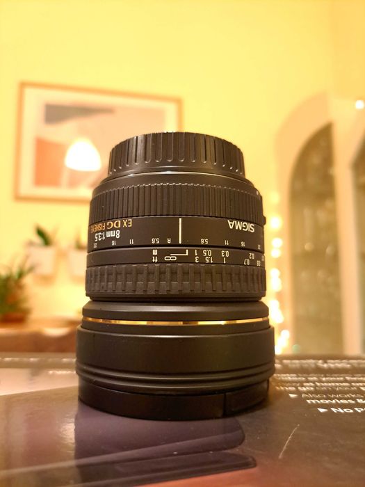 Обектив Sigma 8mm f/3.5 EX DG Fisheye за Canon