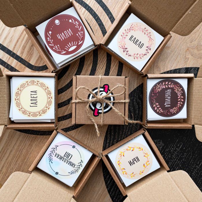 Стикери / етиекти за подправки различни дизайни