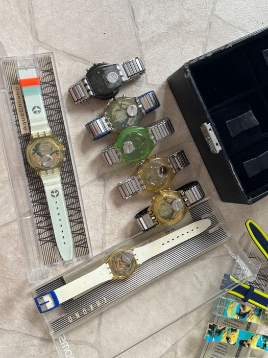 Lot 7 ceasuri Swatch Vintage anii '90