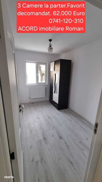 Apartament cu 3 camere la Parter in Favorit
