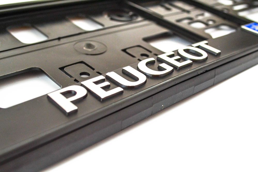 Рамки за регистрационен номер Peugeot