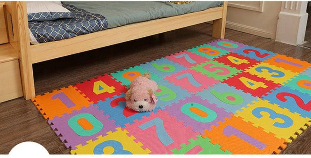 Постелка пъзел за игра 30х30см  10 парчета в пакет