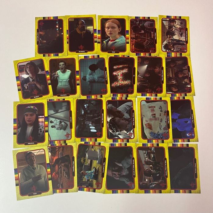 Stranger things Topps card collection