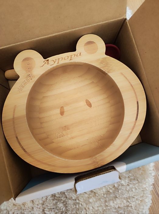 Fun Smart Toy, комплект бамбукова купичка и  лъжица