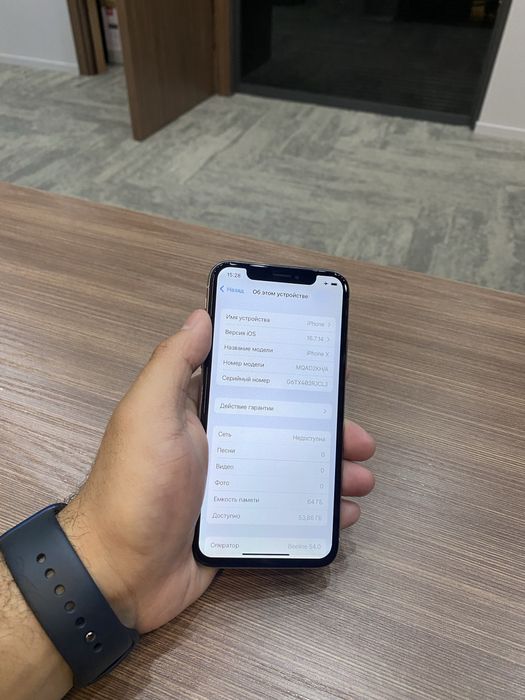 Iphone x ayfon x 64gb oq holati ideal srochni sotiladi face ishlidi