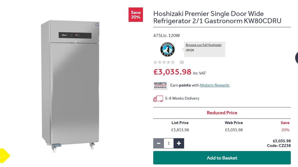 Хладилник професионален 18 месеца гаранция GRAM/ HOSHIZAKI