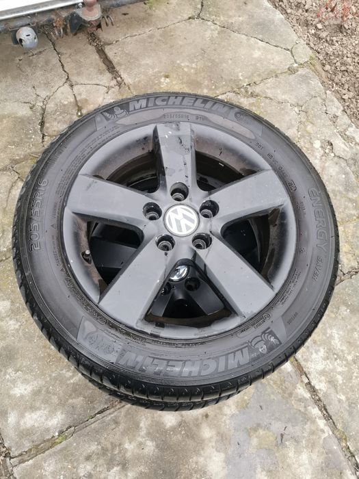 Set roti pe 16,  5x112, vw, audi, cauciucuri de vara 205/55/16