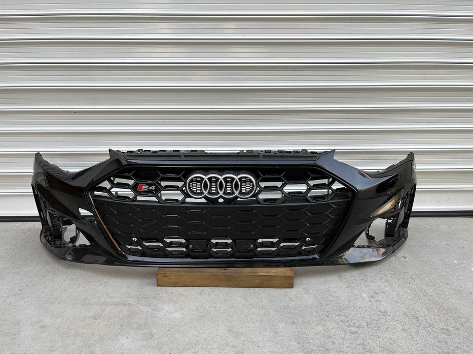 Предна броня с решетка ЧЕРНА S-line Audi S4 B9.5 Facelift Ауди С4 Б9.5