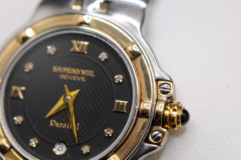 Швейцарски дамски часовник с диаманти, 18K - Raymond Weil Parsifal
