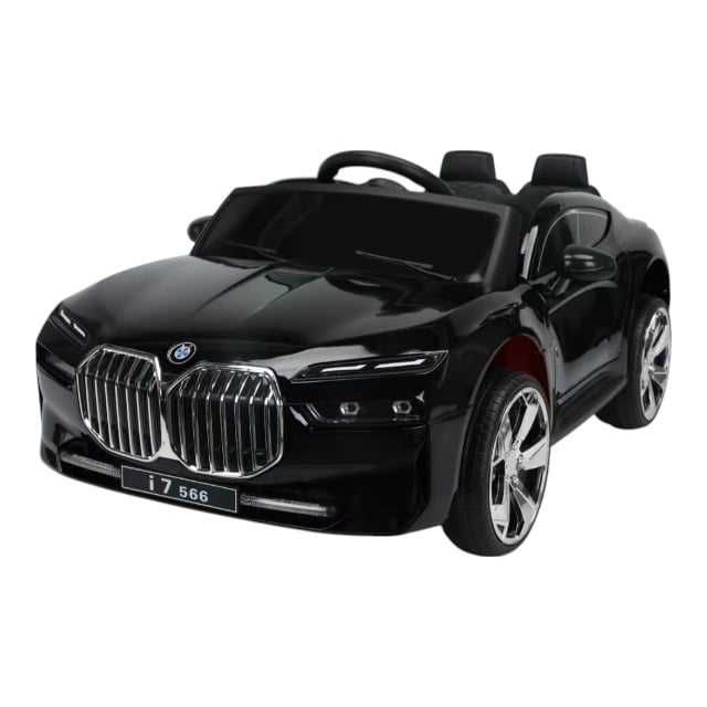 Masina electrica copii i7 566 12V, control volan+acceleratie , negru
