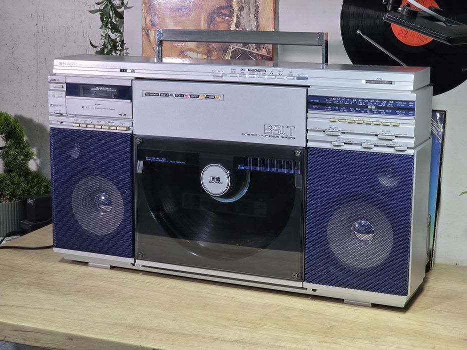 Boombox SHARP VZ-2500, Pick-up autoreverse both, casetofon, radio,hifi