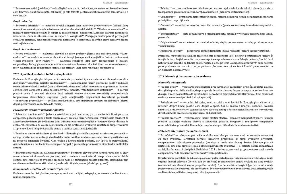 Arte vizuale (Educatie plastica / Educatie vizuala / Educatie artistica). Volumul I –Pregatire teoretica integrala Titularizare si Definitivare