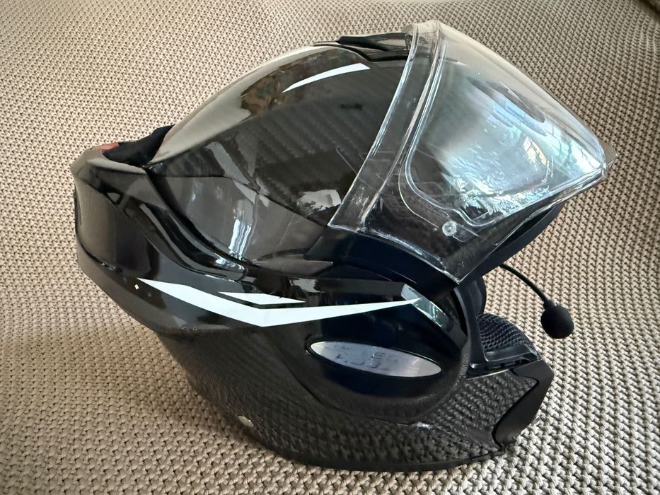 Cască moto ScorpionTech Evo Carbon plus Cardo packtalk edge