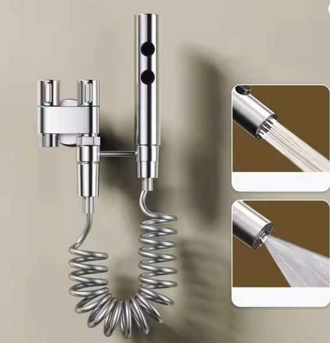 Хигиенен душ - Хром, Черен, Оръжейно сив и Бял