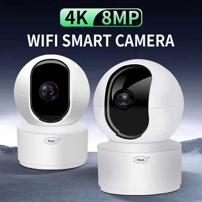 Neye 8MP 4K S5 WiFi Smart Camera Home Indoor 1080P HD Camera AI Automatic Tracking 360 ° Pan Tilt IP Camera Security Camera