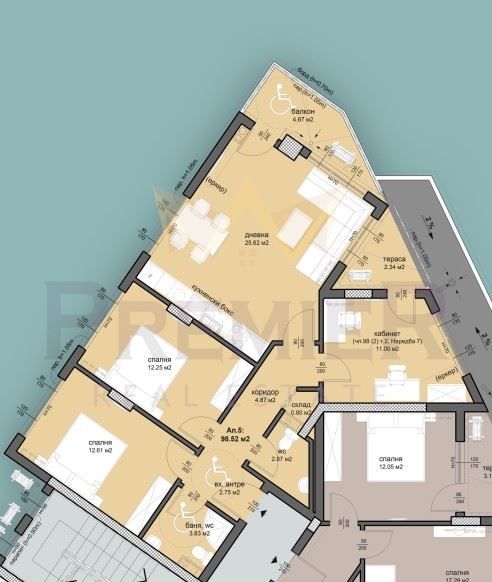 4-стаен в Бургас-Меден рудник - зона Д площ 114 цена 114000 хил. евро